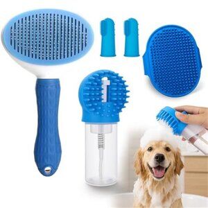 Dog Bath Brush Scrubber Kit,Pet Shower Washing Brush Bathing Supplies